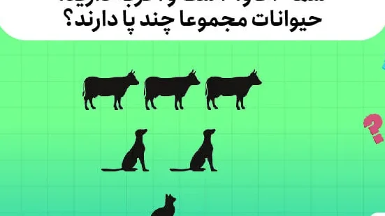 معمای تصویری گاو؛ یکی از چیستان‌های این مجموعه