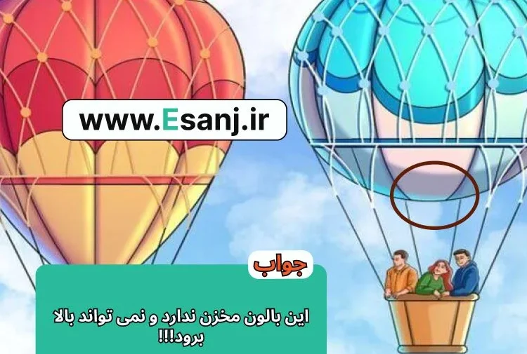 پاسخ پازل بادکنک‌های رنگارنگ